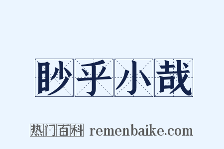 眇乎小哉是什么意思的图片